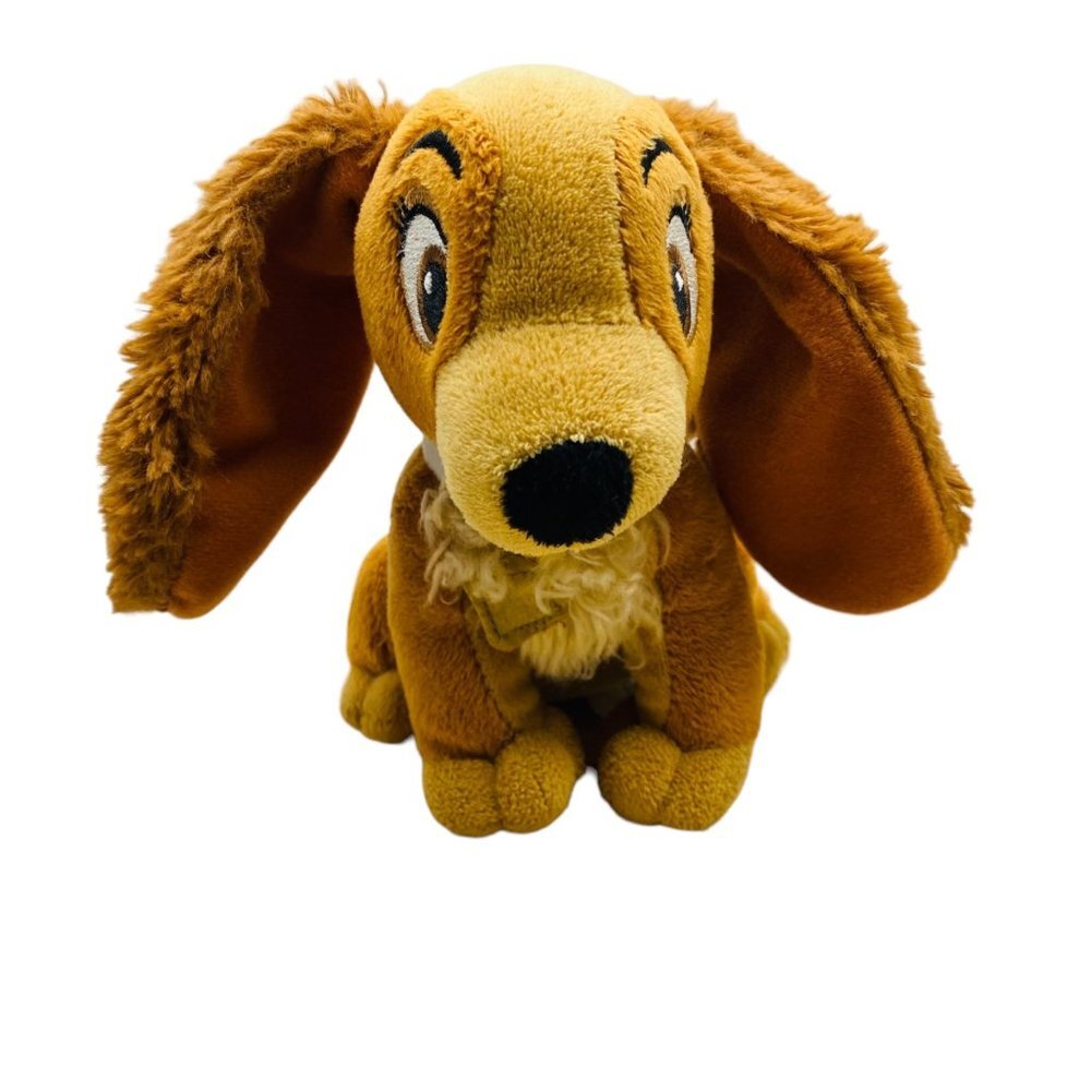 Vintage Disney Just Play Lady & The Tramp‎ Lady Plush Stuffed Animal Dog 6"